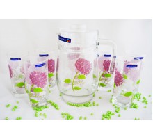 Комплект Luminarc AIME * HORTENSIA ROSE для напитков / 7 пр *