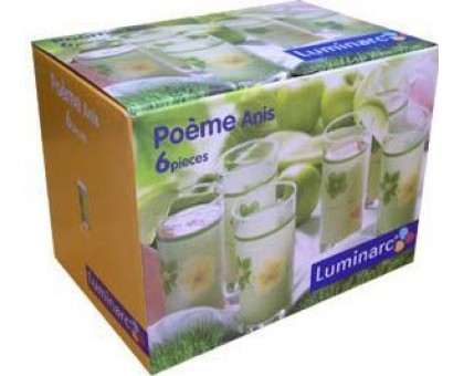Набор Luminarc AIME *POEME ANIS /270X6 стаканов выс.*
