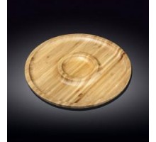 Блюдо круглое 2 секции 25см Wilmax Bamboo WL-771047