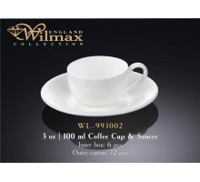 Чашка кофейная&блюдце Wilmax  100 мл