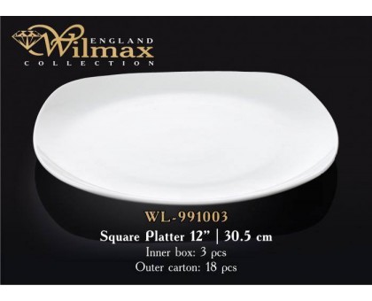 Блюдо квадратное Wilmax  30,5 см
