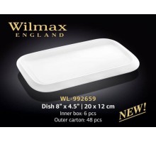 Блюдо прямоугольное с полями Wilmax 20х12 см