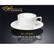 Чашка чайная&блюдце Wilmax  220 мл WL-993008